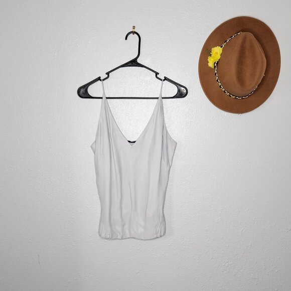 J Brand Size S Bluish Gray 100% Silk Camisole - Picture 1 of 5